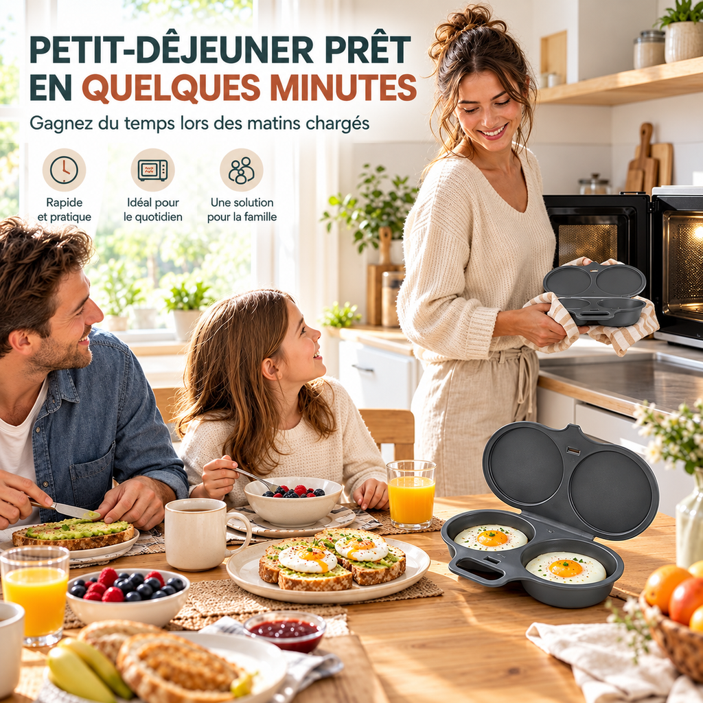 Cuiseur d'oeufs au micro-ondes