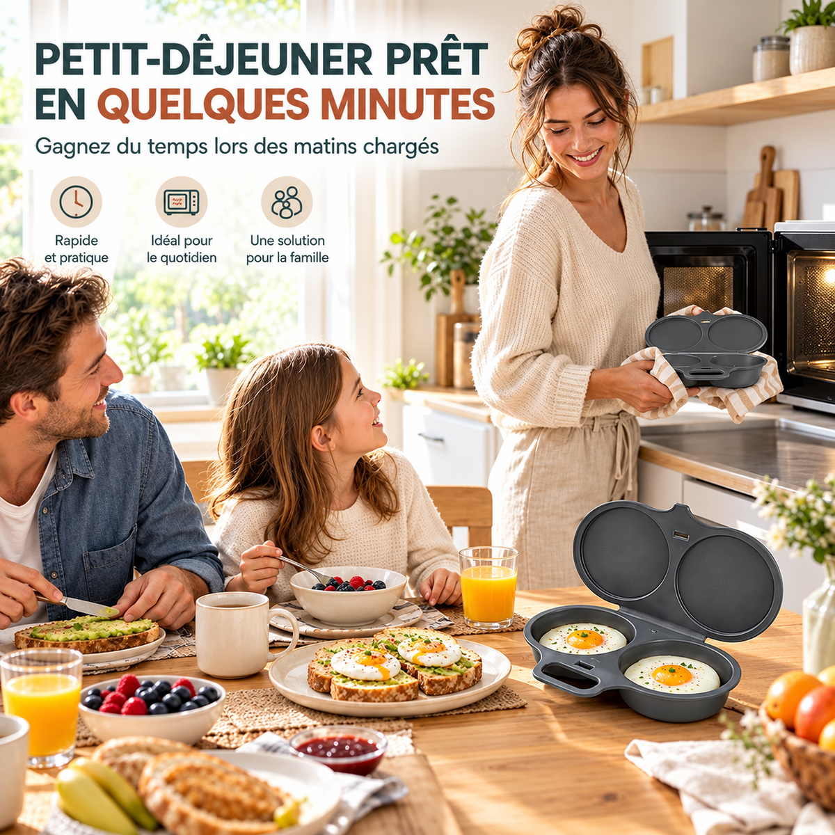 Cuiseur d'oeufs au micro-ondes
